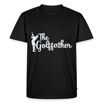 Drôle de golfeur cadeau - T-shirt Premium bio Homme - noir - Devant - Nico (187cm)