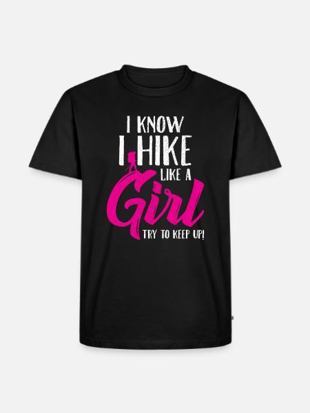 vandretur - Herre Premium økologisk T-shirt - sort