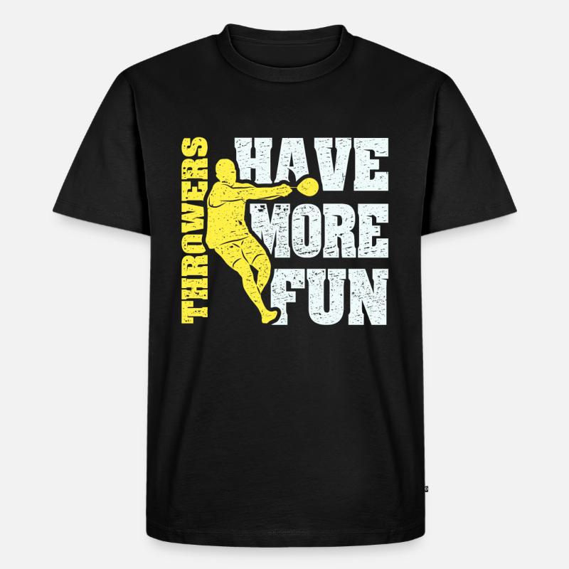 Hammerwerfer - Männer Premium Bio T-Shirt - Schwarz