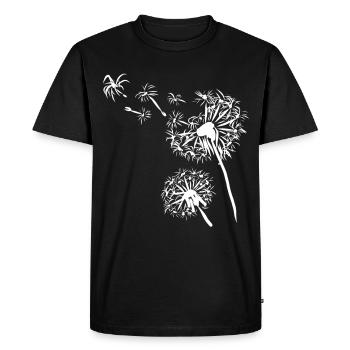 Pissenlit - T-shirt Premium bio Homme - noir - Devant - Nico (187cm)