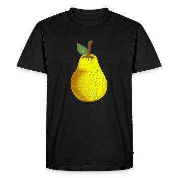 Juicy pear - Men's Premium Organic T-Shirt - black - Front - Nico (187cm)