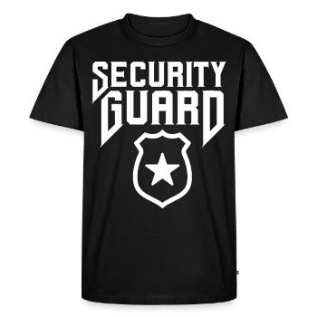 Security officer Security security guard - Men's Premium Organic T-Shirt - black - Front - Nico (187cm)