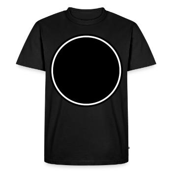 Cercle Noir - T-shirt Premium bio Homme - noir - Devant - Nico (187cm)