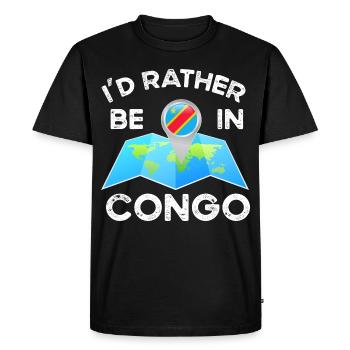 Congo - T-shirt Premium bio Homme - noir - Devant - Nico (187cm)