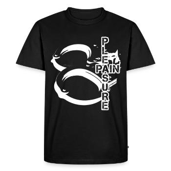 Enjoy pain BDSM handcuffs - Men's Premium Organic T-Shirt - black - Front - Nico (187cm)