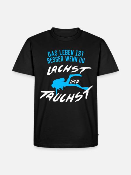 Diving saying - Men's Premium Organic T-Shirt - black