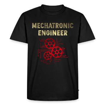 Mechatronics engineer gift - Men's Premium Organic T-Shirt - black - Front - Nico (187cm)
