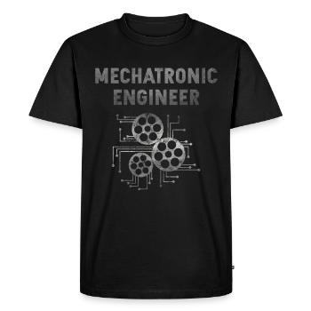 Mechatronics engineer gift - Men's Premium Organic T-Shirt - black - Front - Nico (187cm)