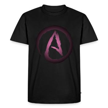 Atheism symbol atheist - Men's Premium Organic T-Shirt - black - Front - Nico (187cm)