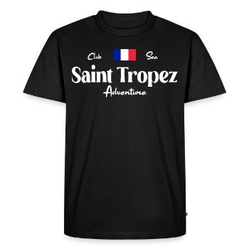 Saint Tropez Club Sea Adventure - T-shirt Premium bio Homme - noir - Devant - Nico (187cm)