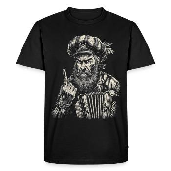 Grantler Grumpy Bavarian dialects Bavaria - Men's Premium Organic T-Shirt - black - Front - Nico (187cm)