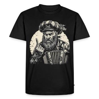 Grantler Grumpy Bavarian dialects Bavaria - Men's Premium Organic T-Shirt - black - Front - Nico (187cm)