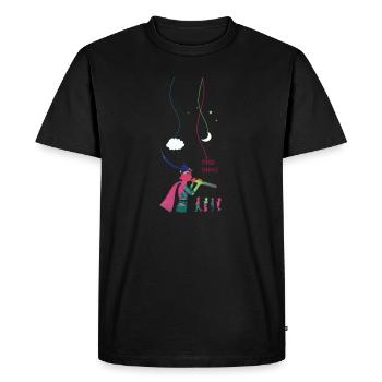 Pied Piper - Pied Piper - Grand Cadeau - T-shirt Premium bio Homme - noir - Devant - Nico (187cm)