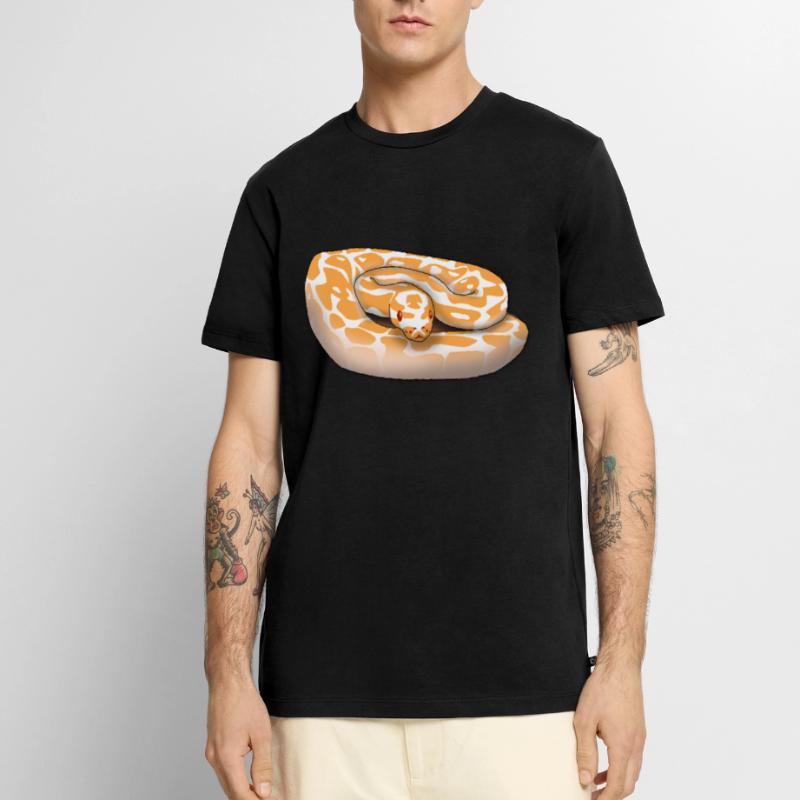 Lavender Albino Königspython (Python regius) Schla Männer Premium Bio T-Shirt