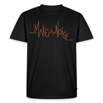 MAKE A NOISE - T-shirt Premium bio Homme - noir - Devant - Nico (187cm)