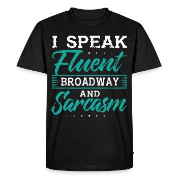 Théâtre théâtre actrice scène comédie musicale - T-shirt Premium bio Homme - noir - Devant - Nico (187cm)
