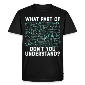 Mathématiques compliquées cadeau drôle - T-shirt Premium bio Homme - noir - Devant - Nico (187cm)