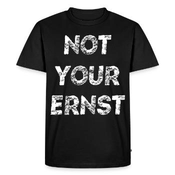 pas ton sérieux - T-shirt Premium bio Homme - noir - Devant - Nico (187cm)