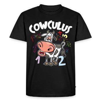Cowculus - Men's Premium Organic T-Shirt - black - Front - Nico (187cm)
