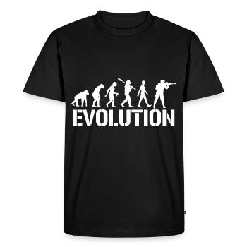 L’armée - T-shirt Premium bio Homme - noir - Devant - Nico (187cm)