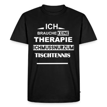 Tennis de table Ping Pong Ball Gift Tennis - T-shirt Premium bio Homme - noir - Devant - Nico (187cm)