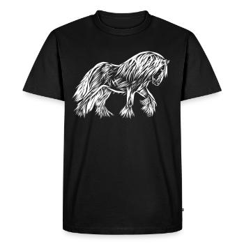 Cheval - T-shirt Premium bio Homme - noir - Devant - Nico (187cm)