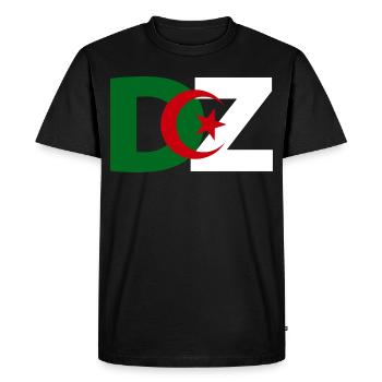 Algérie DZ - T-shirt Premium bio Homme - noir - Devant - Nico (187cm)