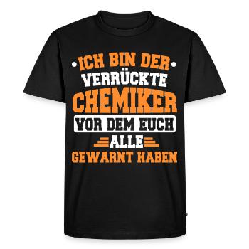 Dire chimiste - T-shirt Premium bio Homme - noir - Devant - Nico (187cm)