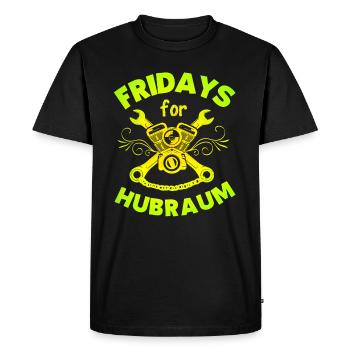 Les vendredis pour les déplacements disant Funny anti - T-shirt Premium bio Homme - noir - Devant - Nico (187cm)