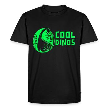 Brontosaurus Cool Dino Dinosaur Gift - Men's Premium Organic T-Shirt - black - Front - Nico (187cm)