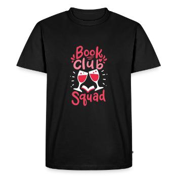 Bookworm Nerd Student Professor - T-shirt Premium bio Homme - noir - Devant - Nico (187cm)