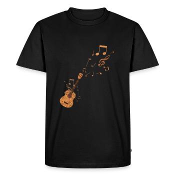 Guitar gift idea guitarist guitar player - Men's Premium Organic T-Shirt - black - Front - Nico (187cm)