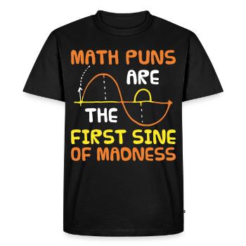 Maths d’humour Geeks geeks cadeau de maths - T-shirt Premium bio Homme - noir - Devant - Nico (187cm)