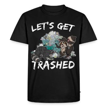 Ratons laveurs cadeau raton laveur - T-shirt Premium bio Homme - noir - Devant - Nico (187cm)