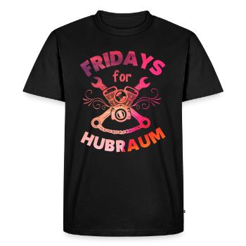 Fridays for Hubraum Sort Drôle anti - T-shirt Premium bio Homme - noir - Devant - Nico (187cm)