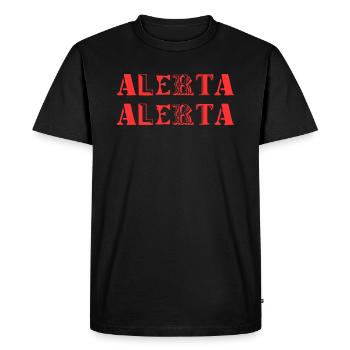 ALERTA ALERTA RED - Men's Premium Organic T-Shirt - black - Front - Nico (187cm)