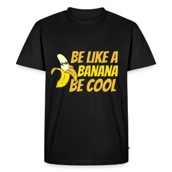 Cool like Banana - Men's Premium Organic T-Shirt - black - Front - Nico (187cm)