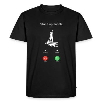 Stand up Paddling | | stand up paddle - T-shirt Premium bio Homme - noir - Devant - Nico (187cm)
