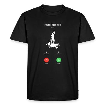 Stand up Paddling | | stand up paddle - T-shirt Premium bio Homme - noir - Devant - Nico (187cm)