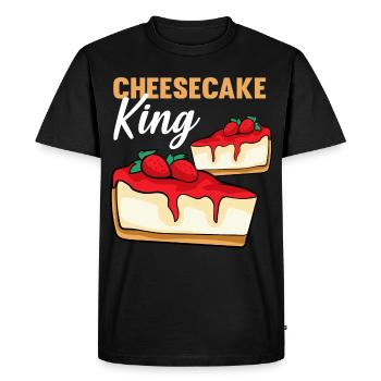 Cheeseca roi - T-shirt Premium bio Homme - noir - Devant - Nico (187cm)