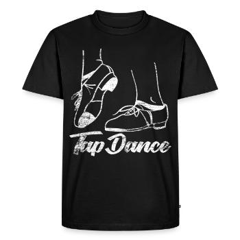 tap dance - Men's Premium Organic T-Shirt - black - Front - Nico (187cm)