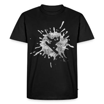 Ski slogans in freeski and Austria on holiday - Men's Premium Organic T-Shirt - black - Front - Nico (187cm)