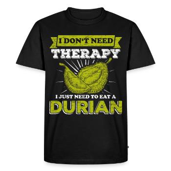 durian - Men's Premium Organic T-Shirt - black - Front - Nico (187cm)