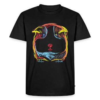 Guinea Pig Clothes Costumes Drawing Gifts Clipart - Men's Premium Organic T-Shirt - black - Front - Nico (187cm)