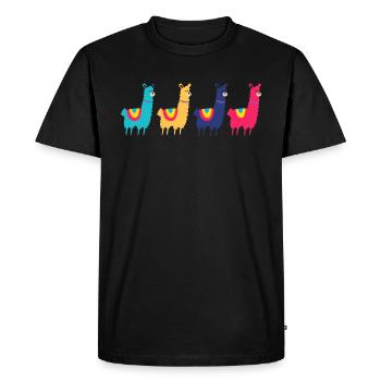 Alpaka - Men's Premium Organic T-Shirt - black - Front - Nico (187cm)