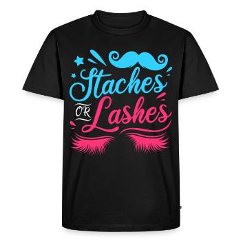 Équipe de révélation du sexe de la grossesse de la progéniture - T-shirt Premium bio Homme - noir - Devant - Nico (187cm)