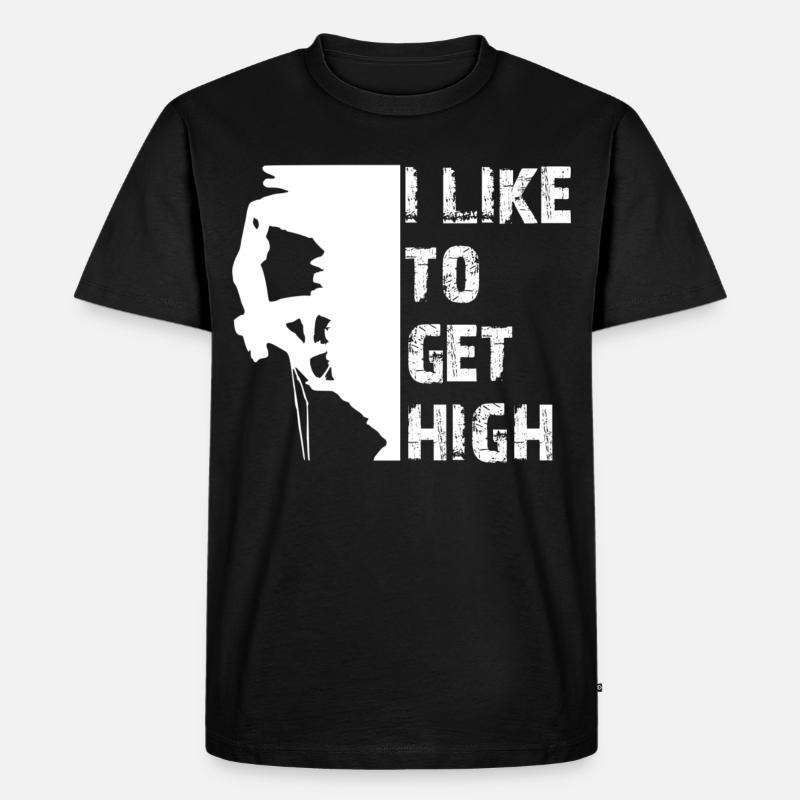 Klettern - Männer Premium Bio T-Shirt - Schwarz