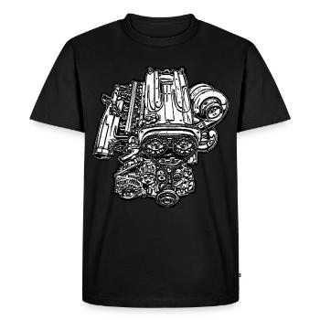 If one day the speed kills me.. / Paul Walker JDM - T-shirt Premium bio Homme - noir - Devant - Nico (187cm)