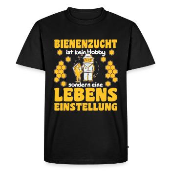 Beekeeper Bee Design pour les apiculteurs - T-shirt Premium bio Homme - noir - Devant - Nico (187cm)