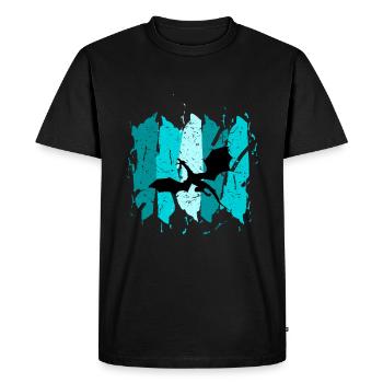 Dragon - T-shirt Premium bio Homme - noir - Devant - Nico (187cm)